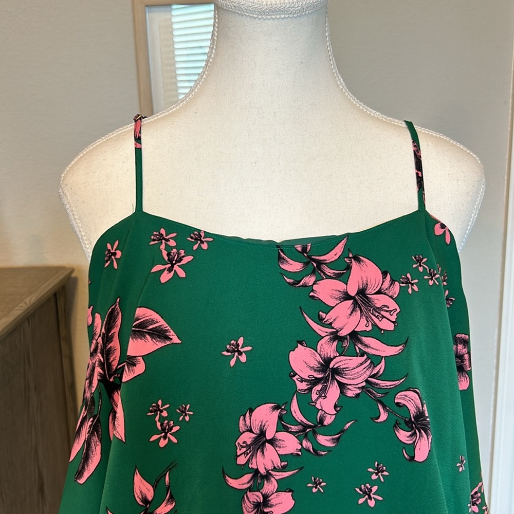 Sam Edelman | Floral Ruffle Mini Dress | Size Med - Picture 4 of 15
